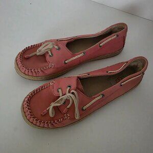 UGG Chivon Espadrille Boat Shoes Salmon Women's Size 7.5